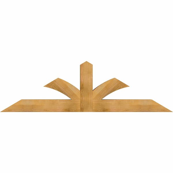Ekena Millwork Richland Rough Sawn Timber Gable Bracket, Western Red Cedar, 84"W x 24"H x 6"D x 6"F, 7/12 Pitch GBW084X24X0606RIC00RWR - main